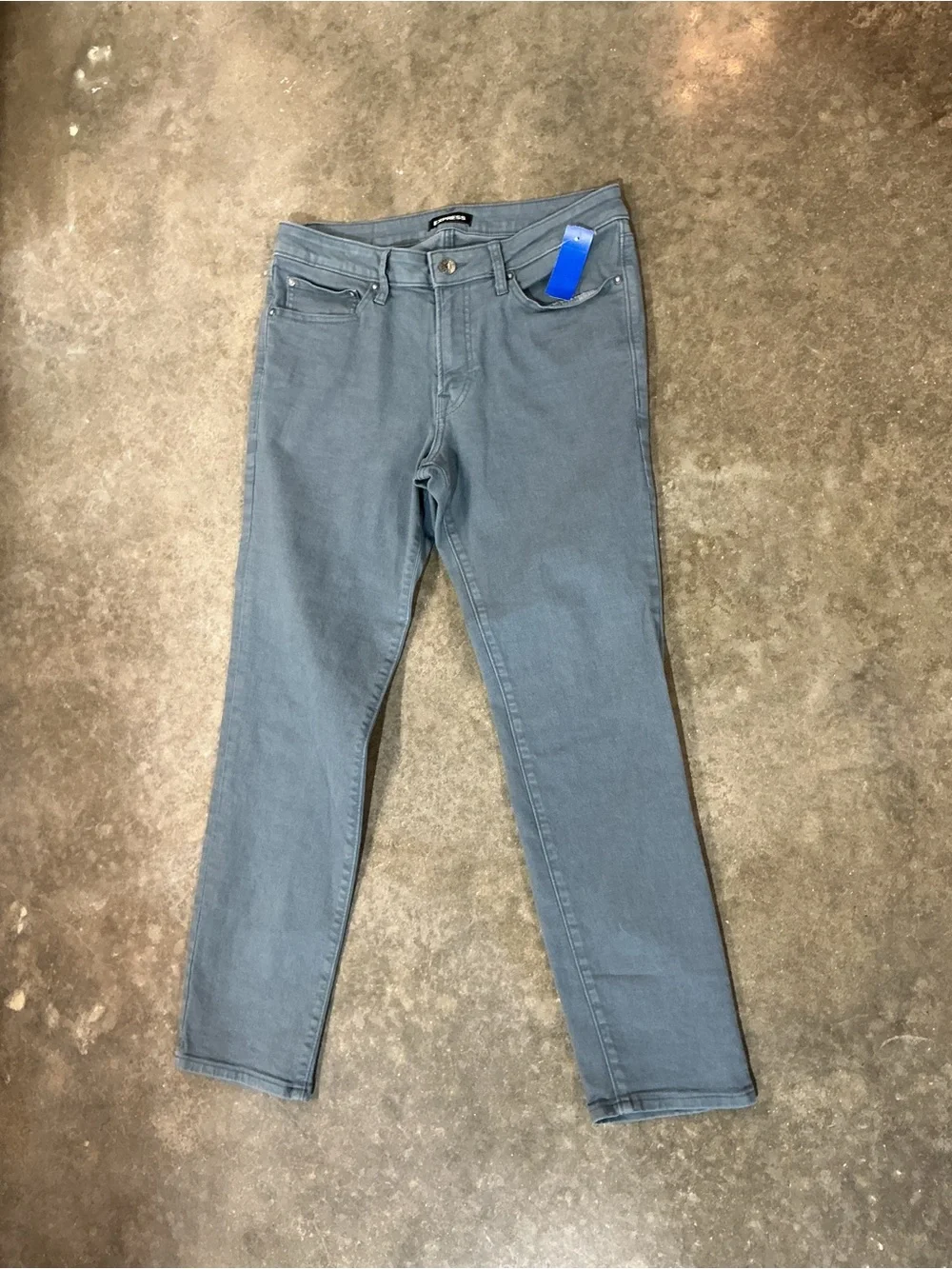 Express Men’s Slim Gray Blue Stretch Jeans 31x30 Conscious Edit Modern pants